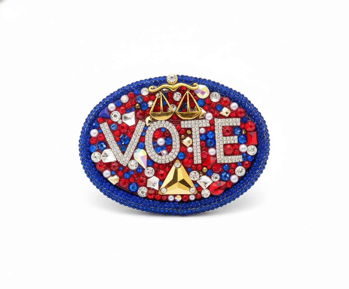 Ambiance by Bernadette Brooch VOTE Brooch Pin