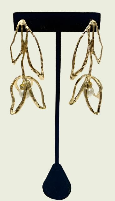 Ambiance by Bernadette Earrings 3D Tulip Earrings