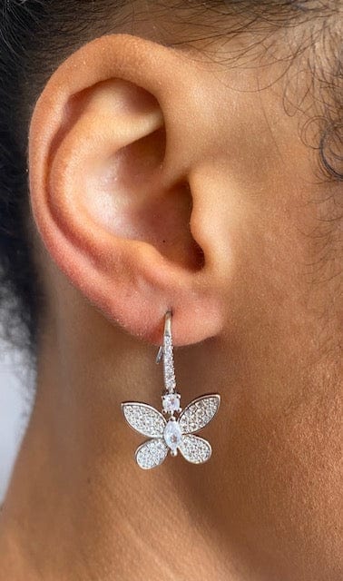 Ambiance by Bernadette Earrings Crystal Butterfly Earrings