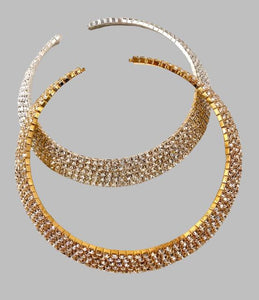 Ambiance by Bernadette Necklace Crystal Necklace Cuff