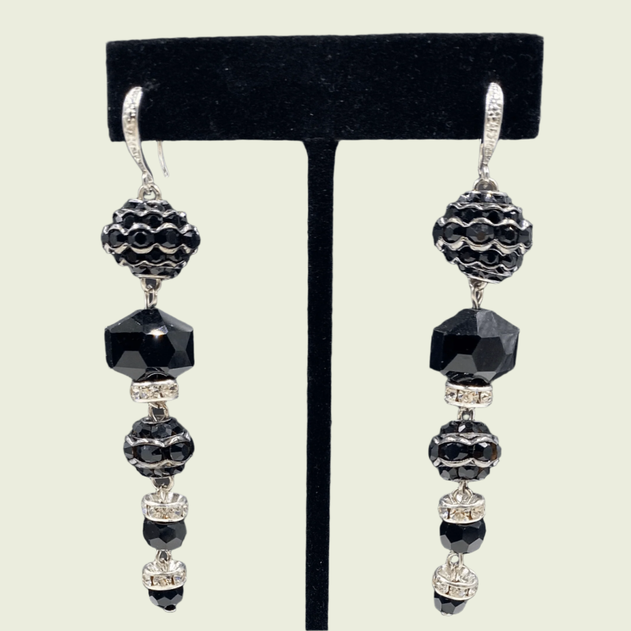 Ambiance by Bernadette Earrings The Black Crystal